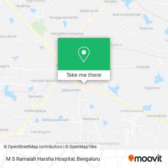 M S Ramaiah Harsha Hospital map