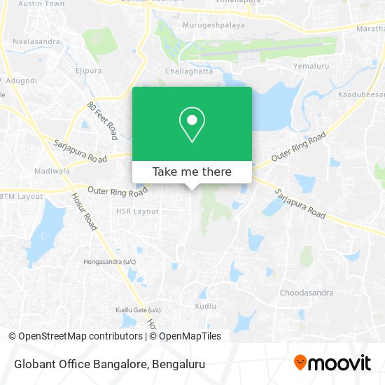 Globant Office Bangalore map