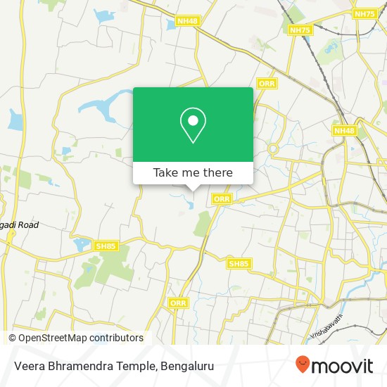 Veera Bhramendra Temple map