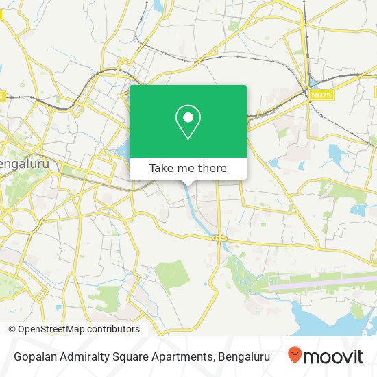 Gopalan Admiralty Square Apartments map