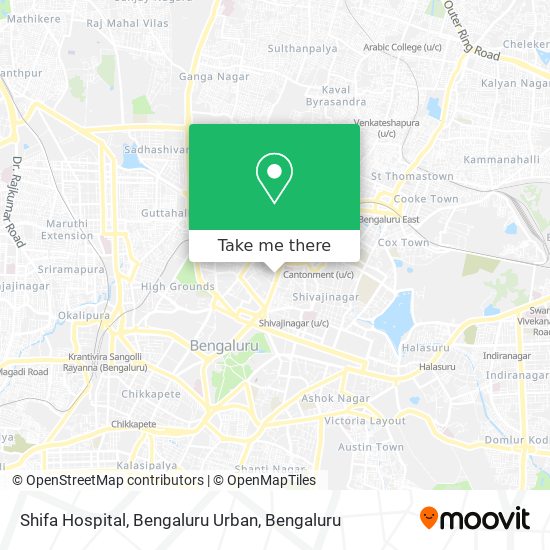 Shifa Hospital, Bengaluru Urban map