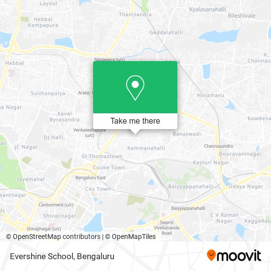 Evershine School map