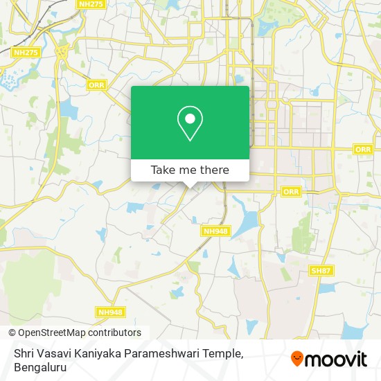 Shri Vasavi Kaniyaka Parameshwari Temple map