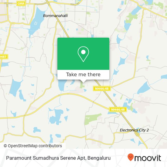Paramount Sumadhura Serene Apt map