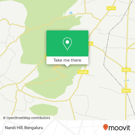 Nandi Hill map