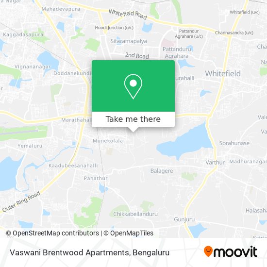 Vaswani Brentwood Apartments map