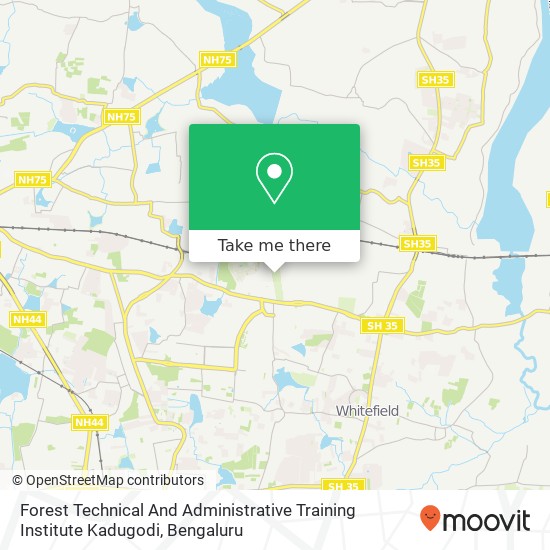 Forest Technical And Administrative Training Institute Kadugodi map