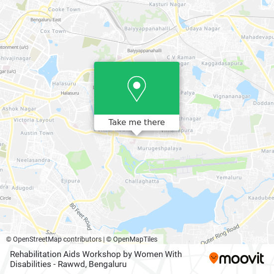 Rehabilitation Aids Workshop by Women With Disabilities - Rawwd map