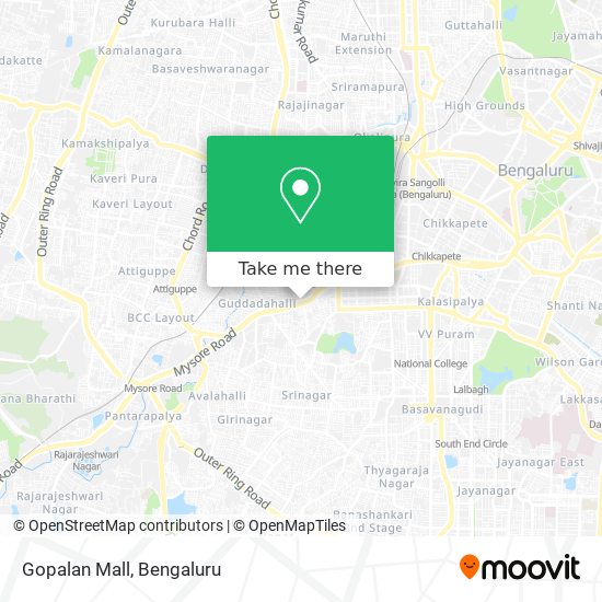 Gopalan Mall map