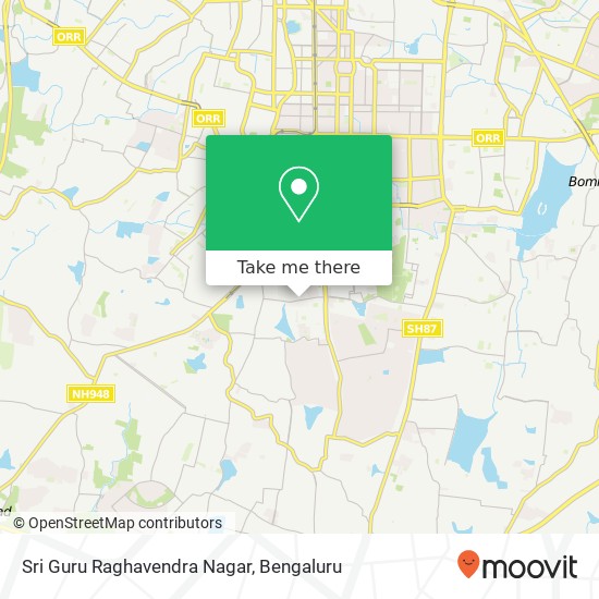 Sri Guru Raghavendra Nagar map