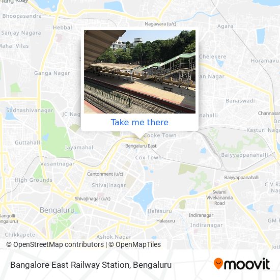 Bangalore East Railway Station map