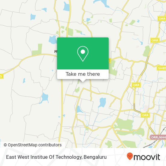 East West Institue Of Technology map