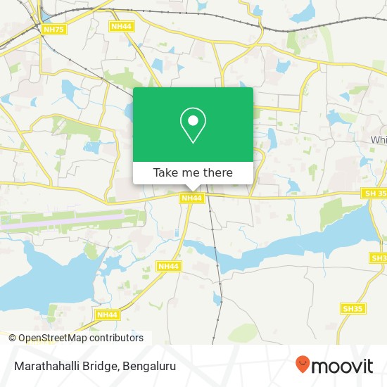 Marathahalli Bridge map