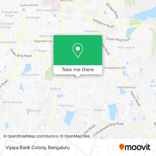 Vijaya Bank Colony map