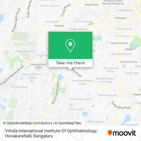 Vittala International Institute Of Ophthalmology, Hosakerehalli map