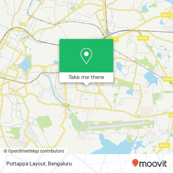 Puttappa Layout map