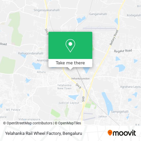 Yelahanka Rail Wheel Factory map