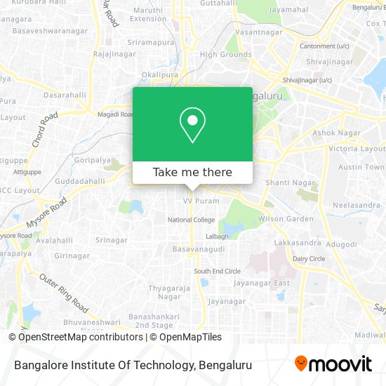 Bangalore Institute Of Technology map