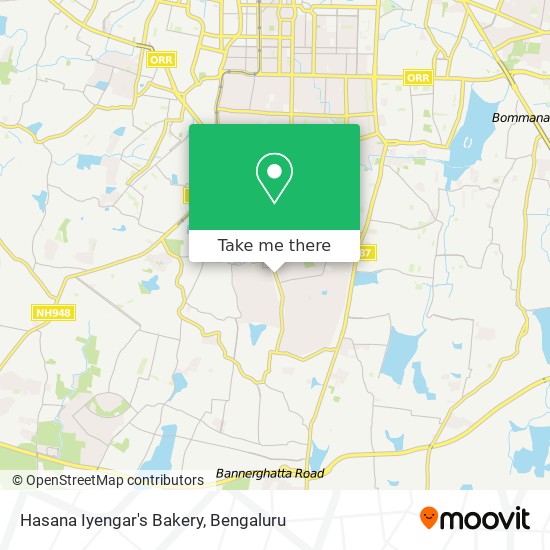 Hasana Iyengar's Bakery map