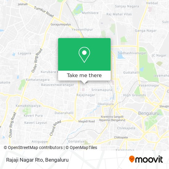 Rajaji Nagar Rto map