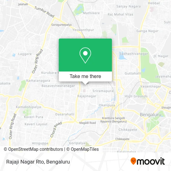 Rajaji Nagar Rto map