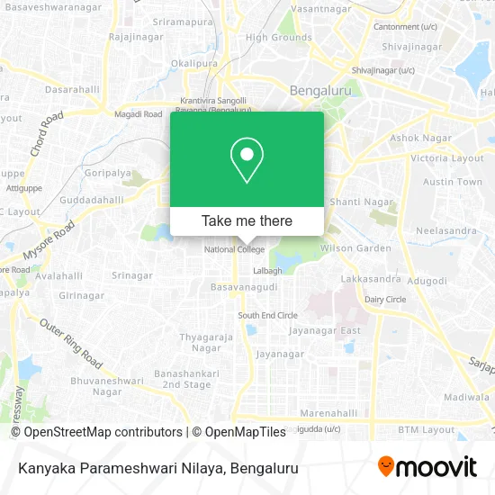 Kanyaka Parameshwari Nilaya map
