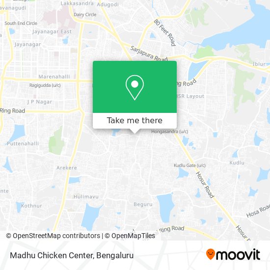 Madhu Chicken Center map