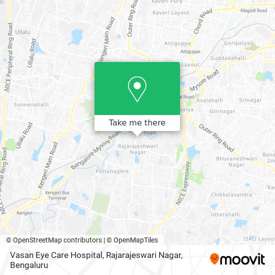 Vasan Eye Care Hospital, Rajarajeswari Nagar map