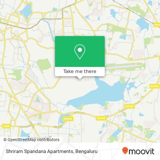 Shriram Spandana Apartments map