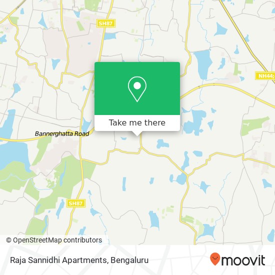 Raja Sannidhi Apartments map