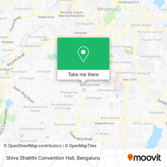 Shiva Shakthi Convention Hall map