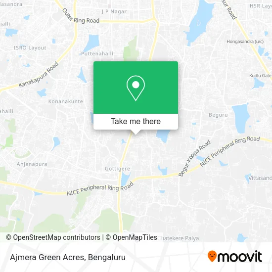 Ajmera Green Acres map