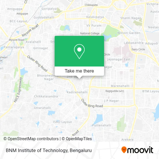 Bnm Institute Of Technology map