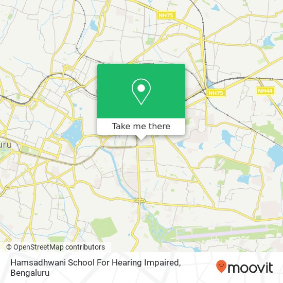 Hamsadhwani School For Hearing Impaired map