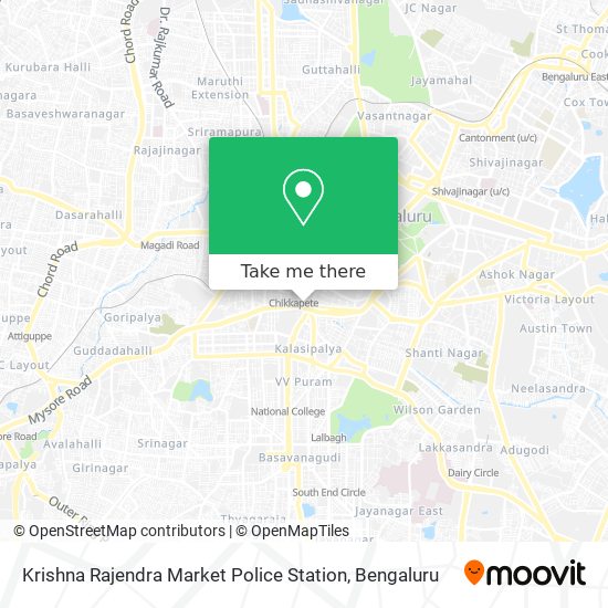 Krishna Rajendra Market Police Station map