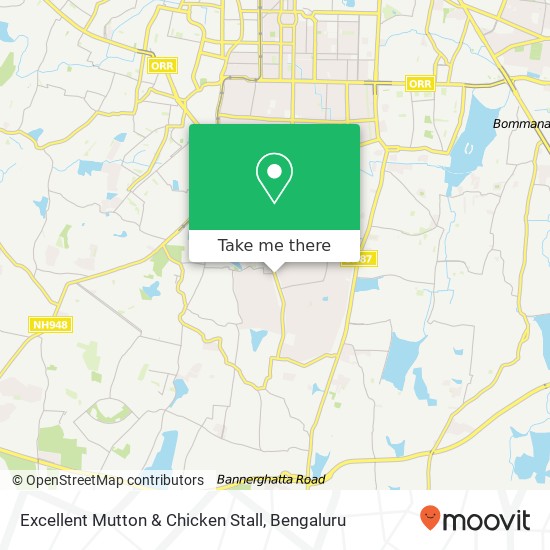 Excellent Mutton & Chicken Stall map