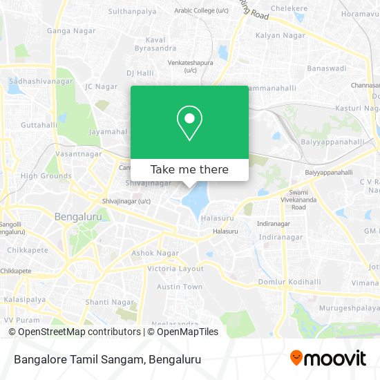 Bangalore Tamil Sangam map