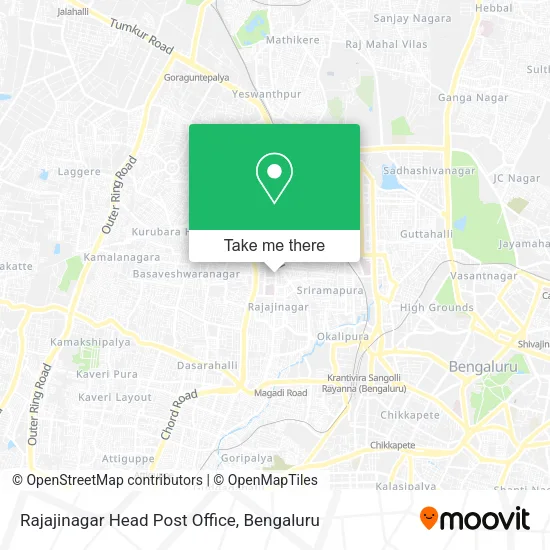 Rajajinagar Head Post Office map