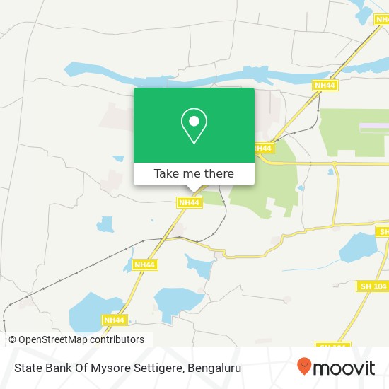 State Bank Of Mysore Settigere map