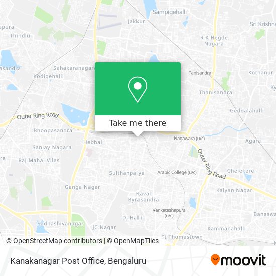 Kanakanagar Post Office map