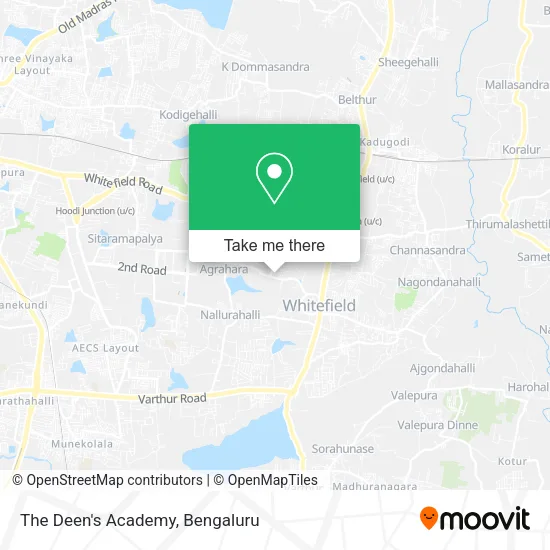 The Deen's Academy map