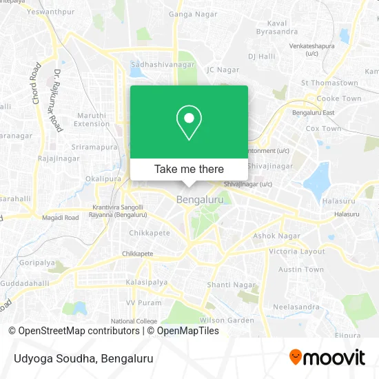 Udyoga Soudha map
