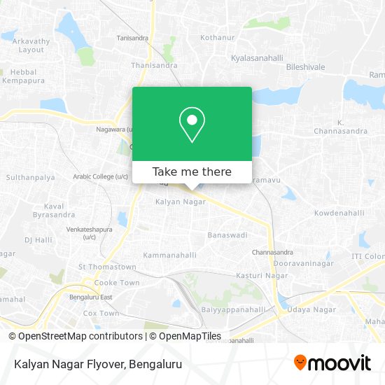 Kalyan Nagar Flyover map