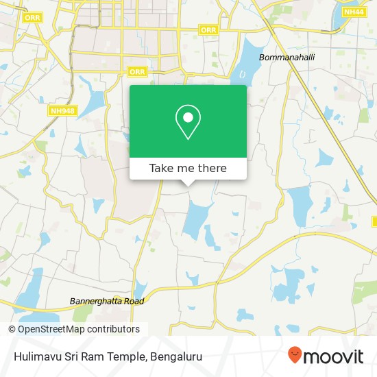 Hulimavu Sri Ram Temple map