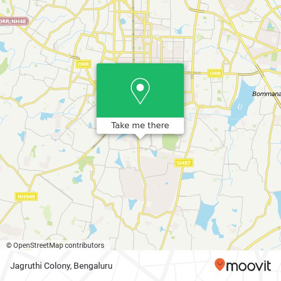 Jagruthi Colony map