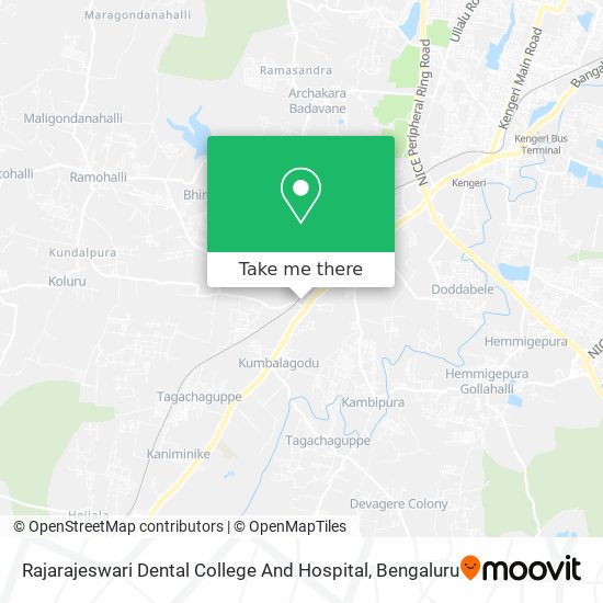 Rajarajeswari Dental College And Hospital map