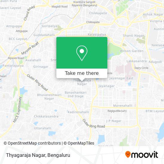 Thyagaraja Nagar map