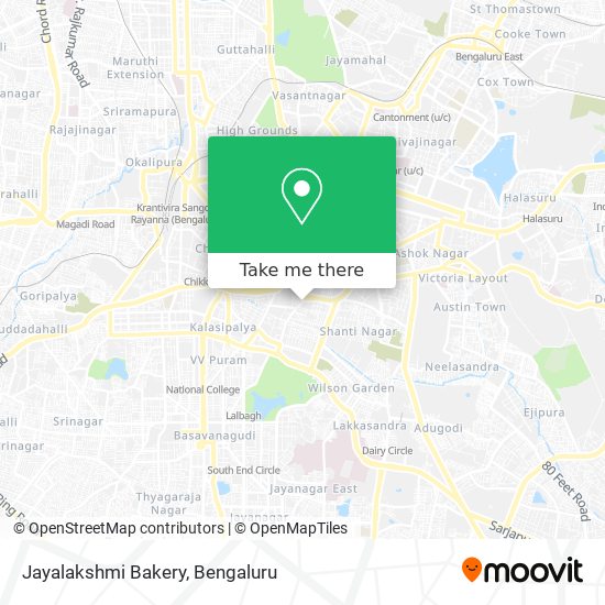 Jayalakshmi Bakery map