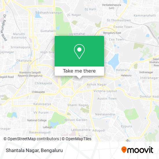 Shantala Nagar map