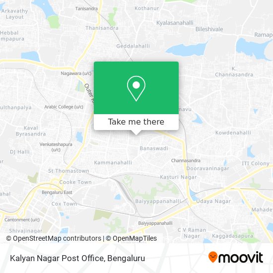 Kalyan Nagar Post Office map